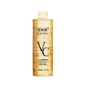 Bottle of VC Toner 500ml by MJ Luxe Essentials – Vitamin C moisturizing toner for face, hydrating, pore-refining, and suitable for all skin types
